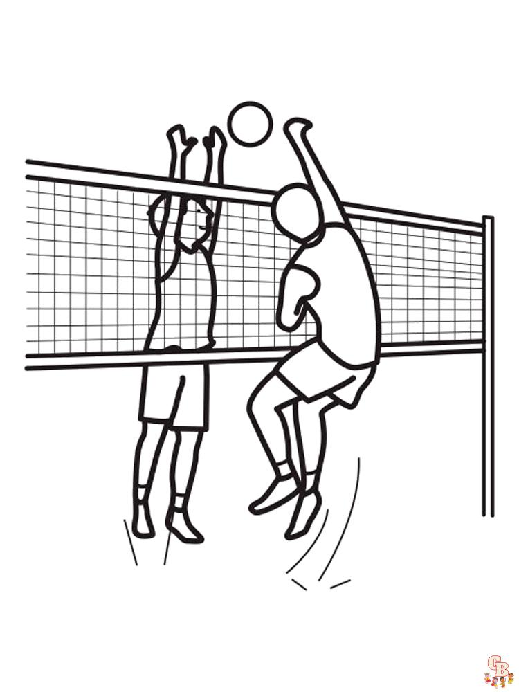 Volleyball Coloring Pages 12