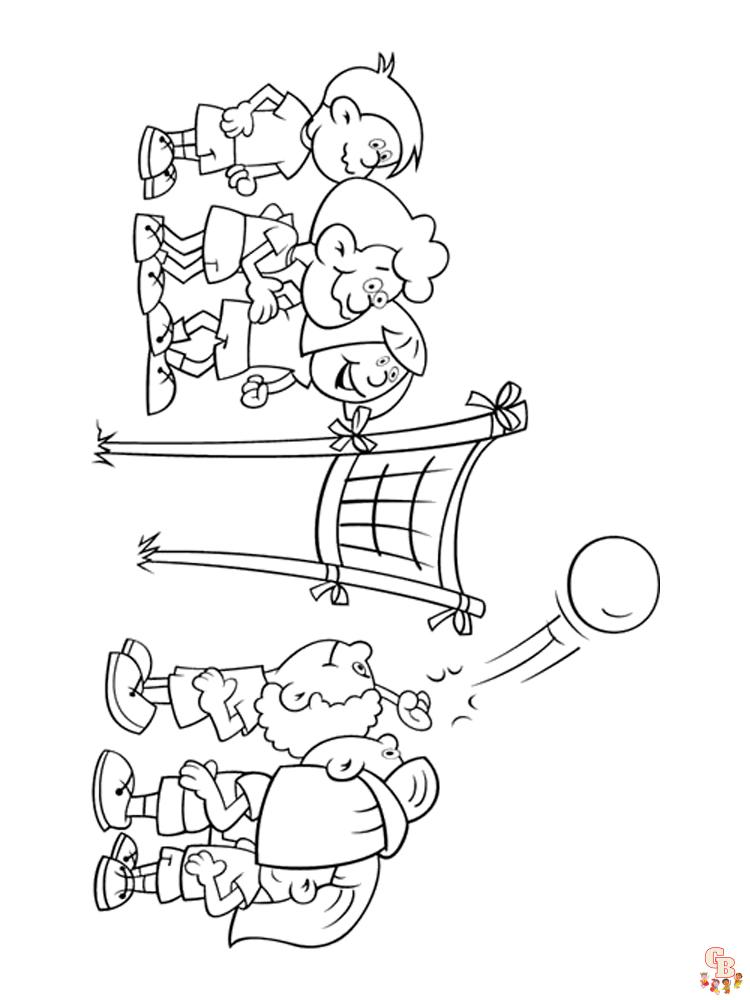 Volleyball Coloring Pages 13