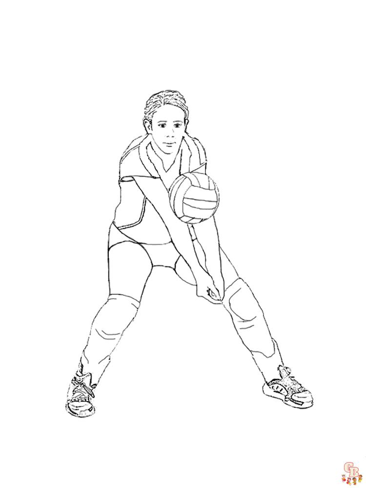 Volleyball Coloring Pages 14