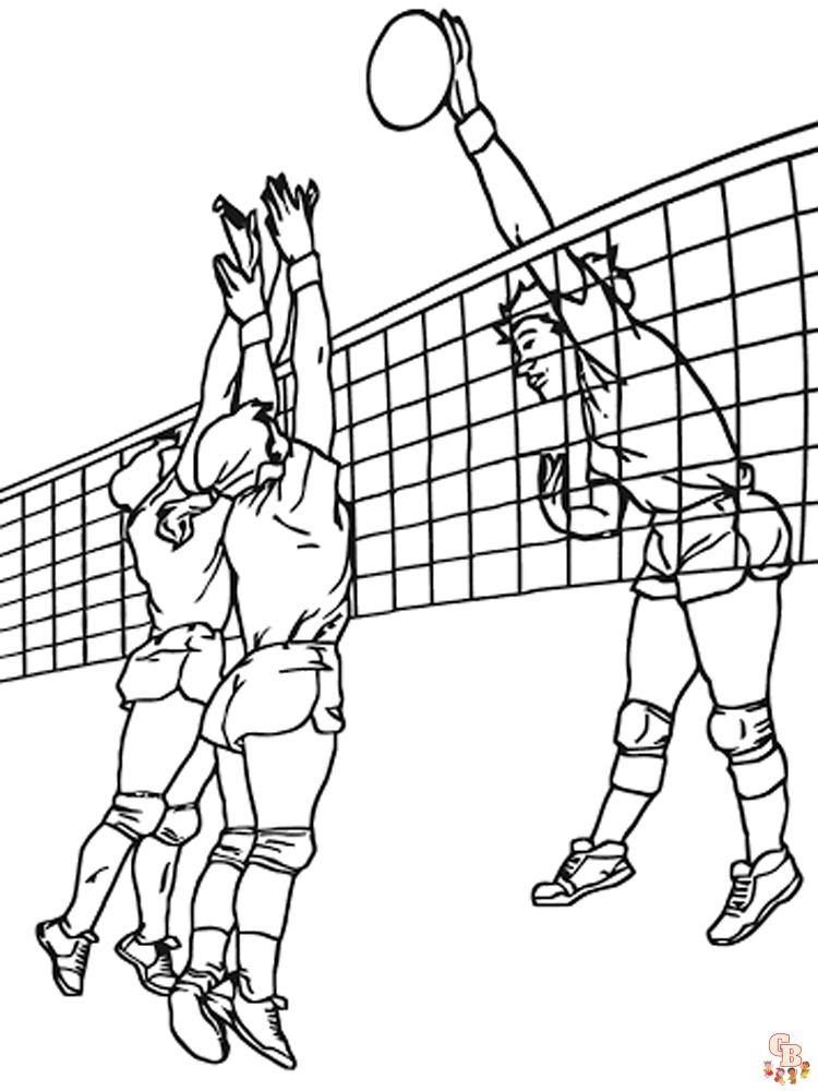 Volleyball Coloring Pages 15