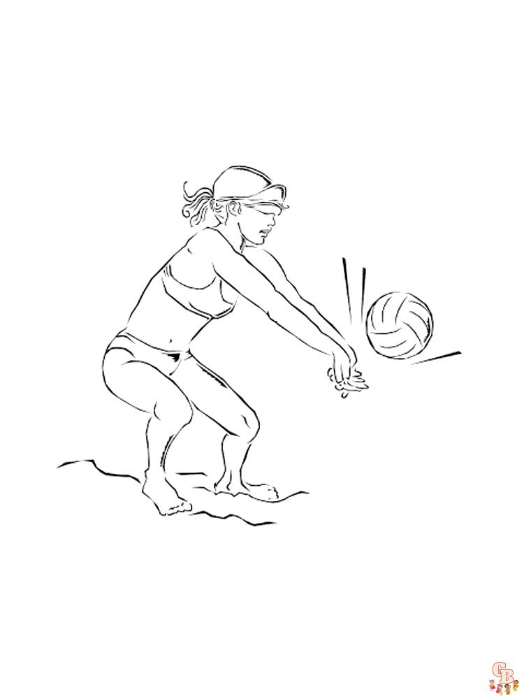 Volleyball Coloring Pages 16