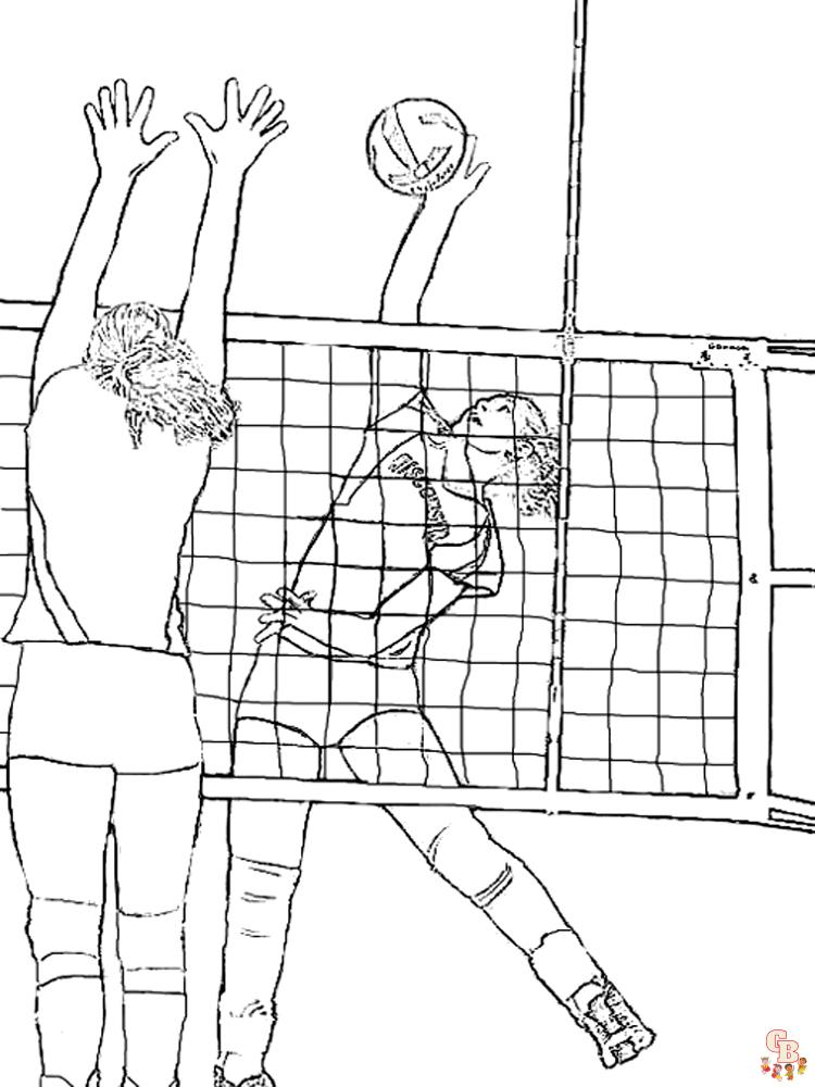 Volleyball Coloring Pages 2