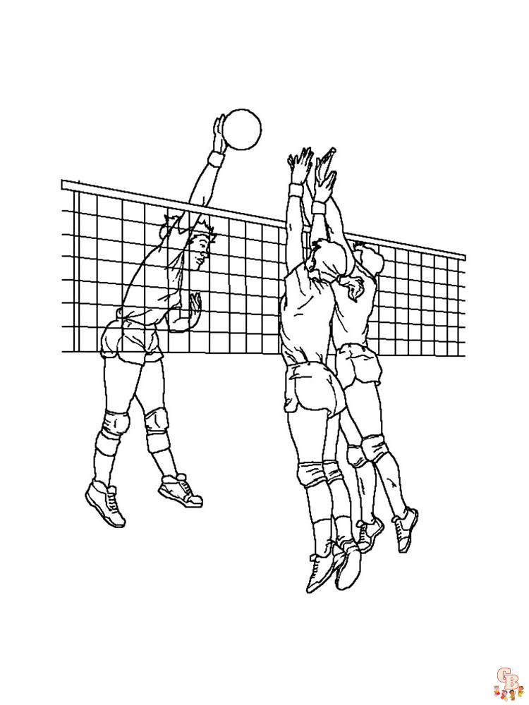 Volleyball Coloring Pages 3