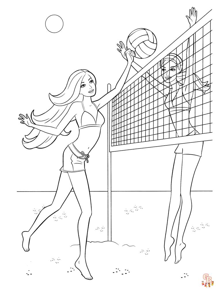 Volleyball Coloring Pages 4