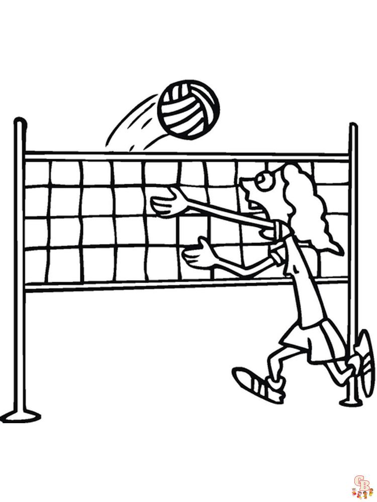 Volleyball Coloring Pages 6