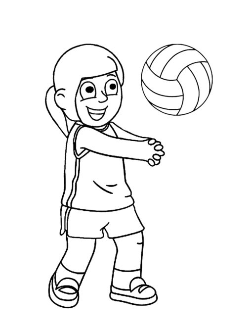 Fun and Creative Volleyball Coloring Pages