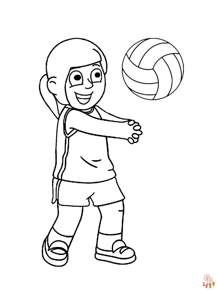 Volleyball Coloring Pages 7