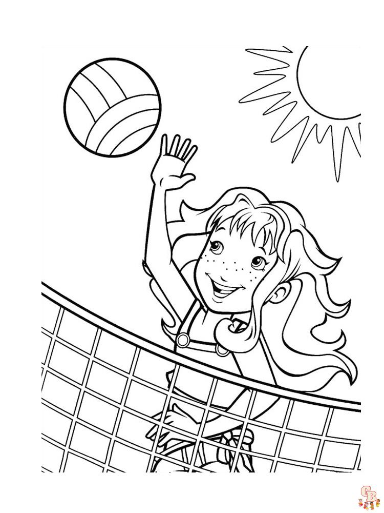 Volleyball Coloring Pages 8