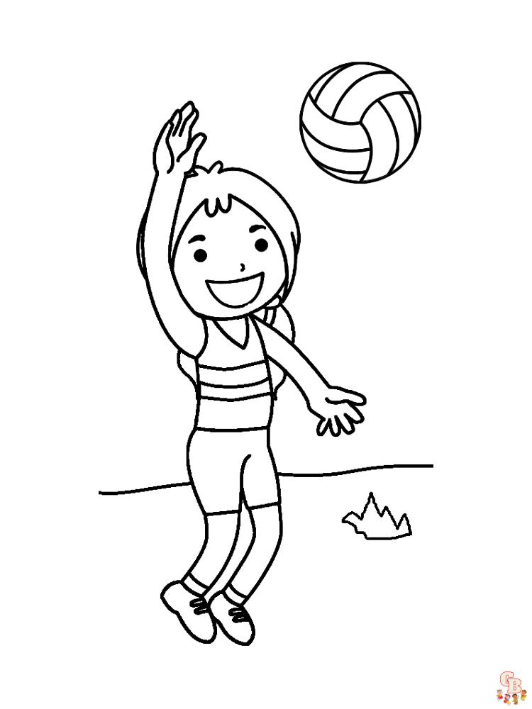 Volleyball Coloring Pages 9