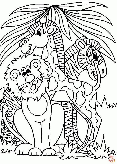 Wild Animals coloring pages 5