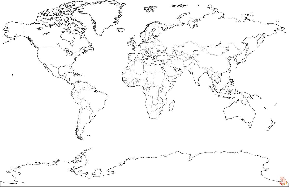 Карта-раскраска «Обитатели Земли», 101×69 см