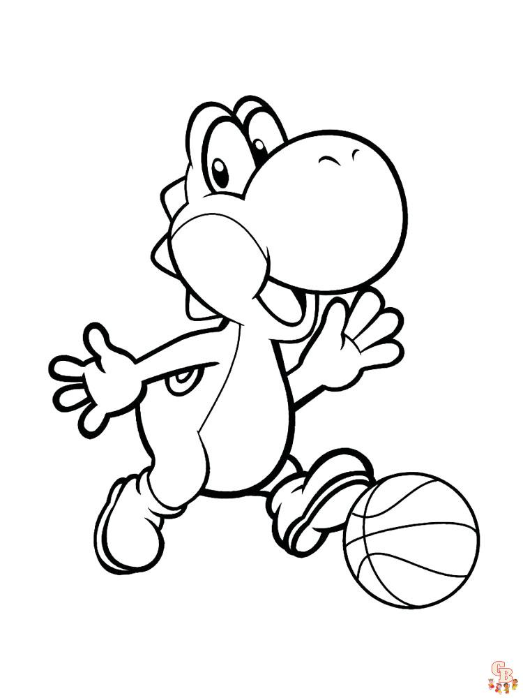 Yoshi Coloring Pages 2