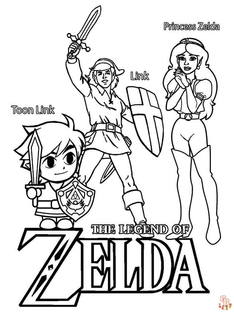 Zelda Coloring Pages 11