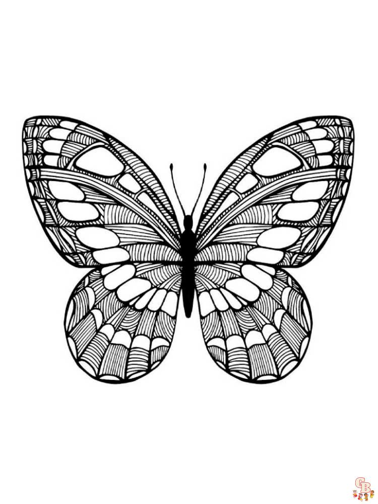 Zentangle Insect Coloring Pages 14