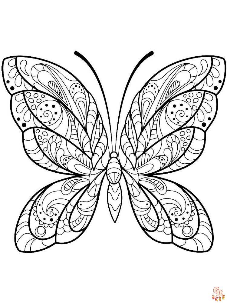 Zentangle Insect Coloring Pages 23