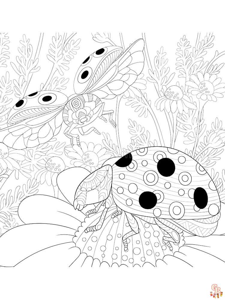 Zentangle Insect Coloring Pages 32