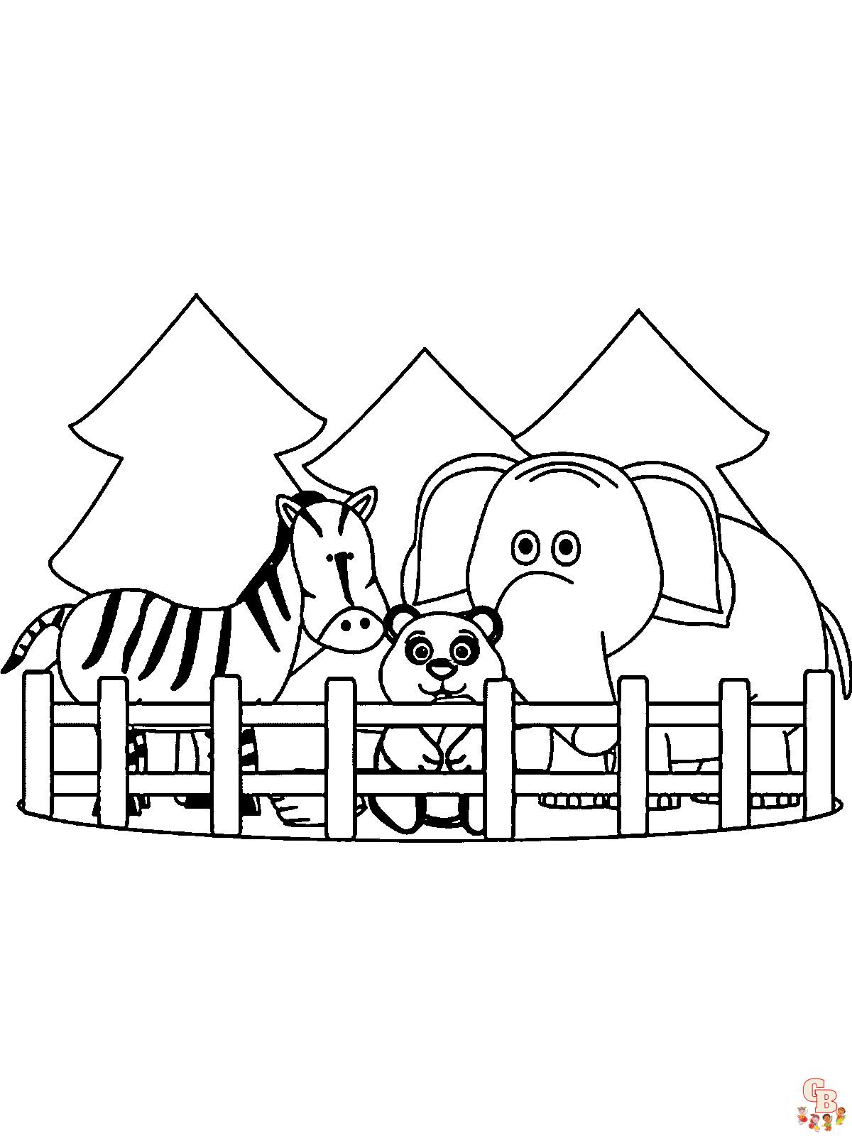 Zoo Coloring Pages 10