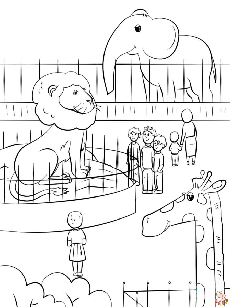 ZOO Coloring Pages for Kids - Free & Printable