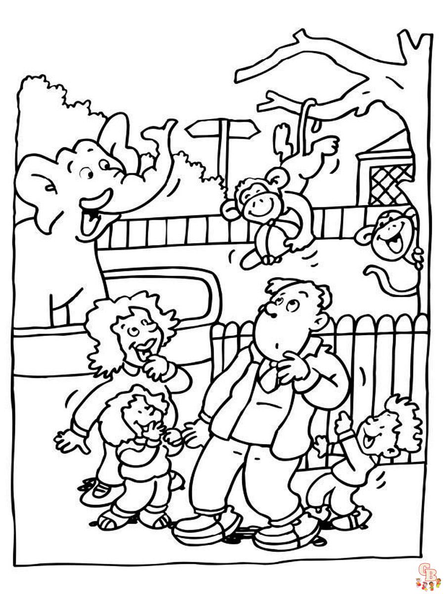 Zoo Coloring Pages 14