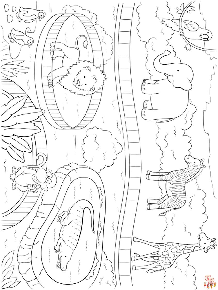 Zoo Coloring Pages 16