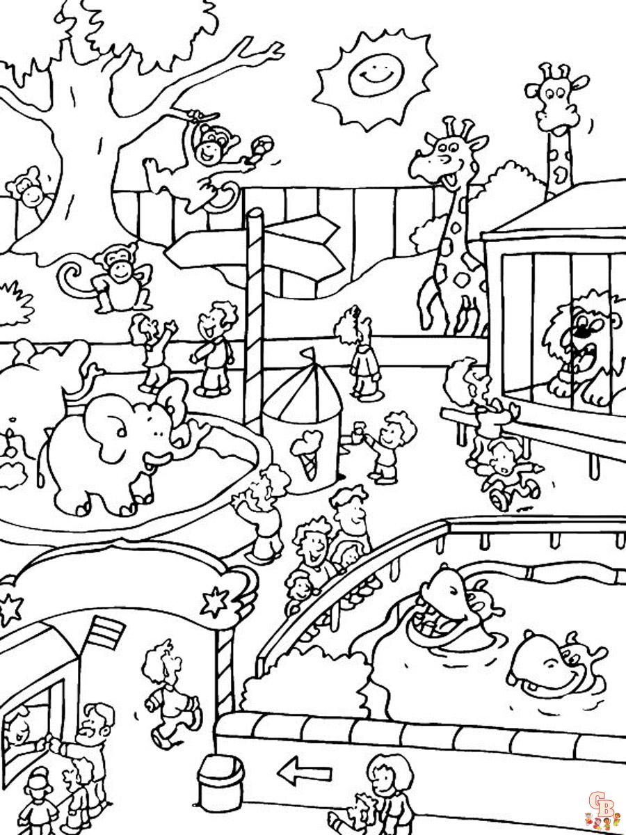 Zoo Coloring Pages 19