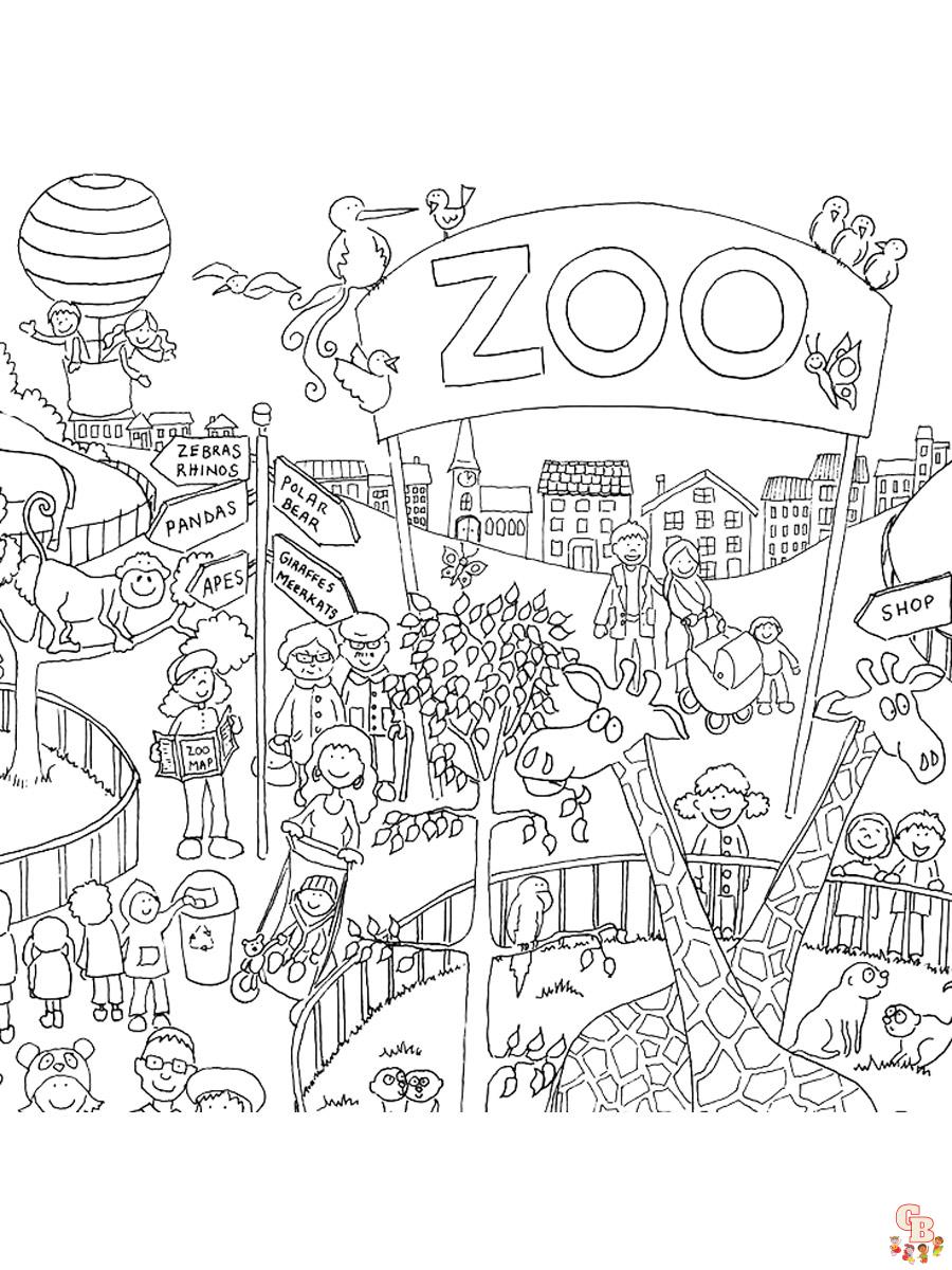 Zoo Coloring Pages 6