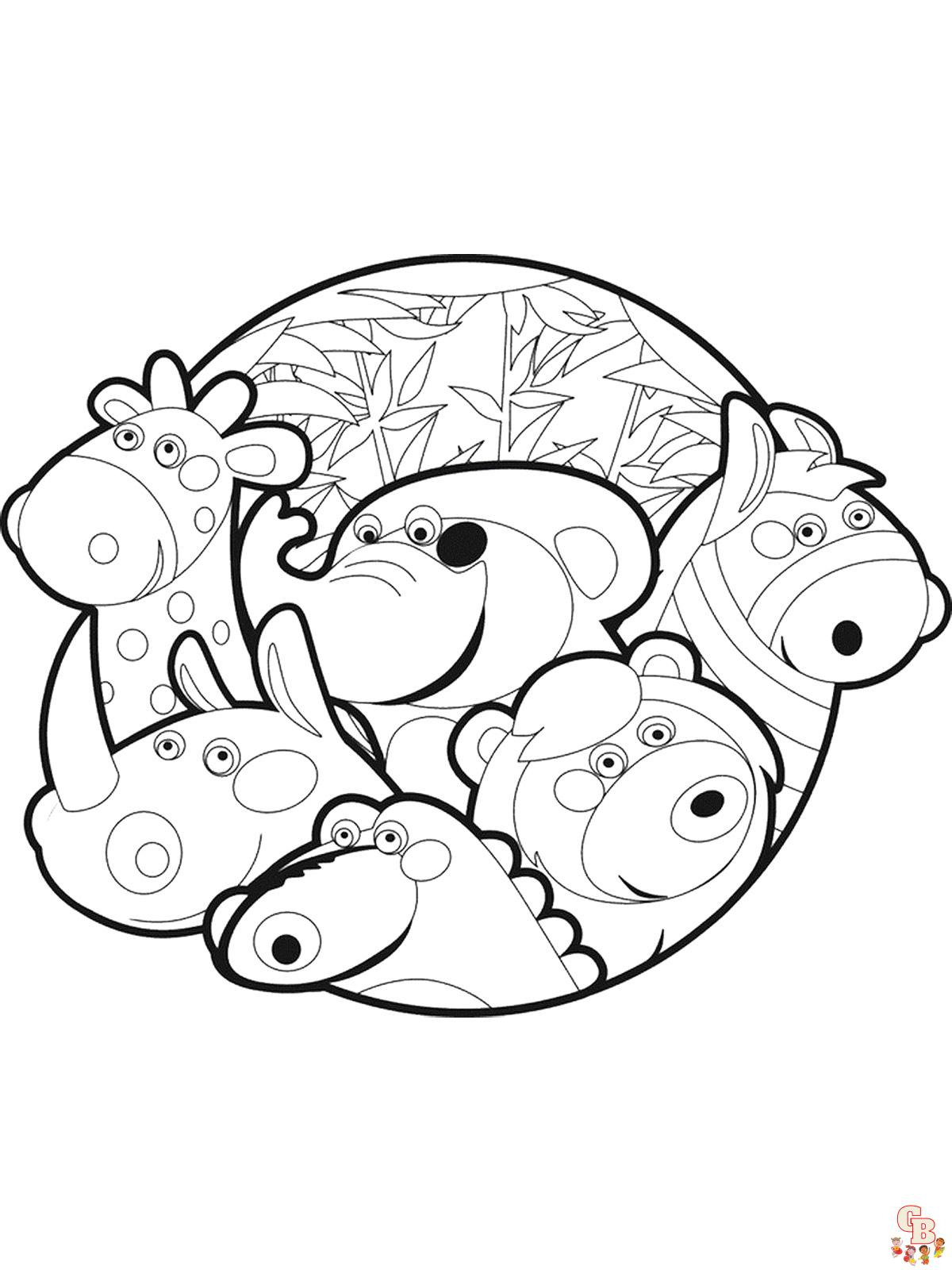 Zoo Coloring Pages 7