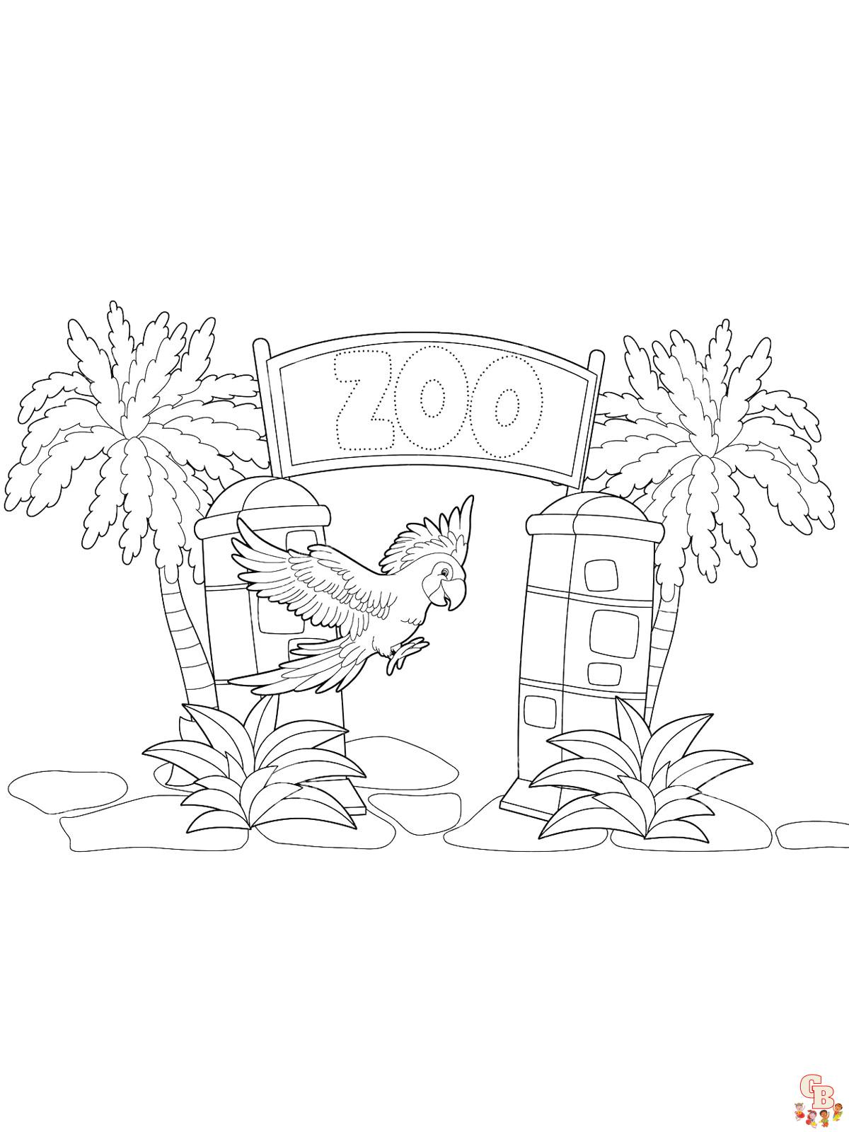 Zoo Coloring Pages 8