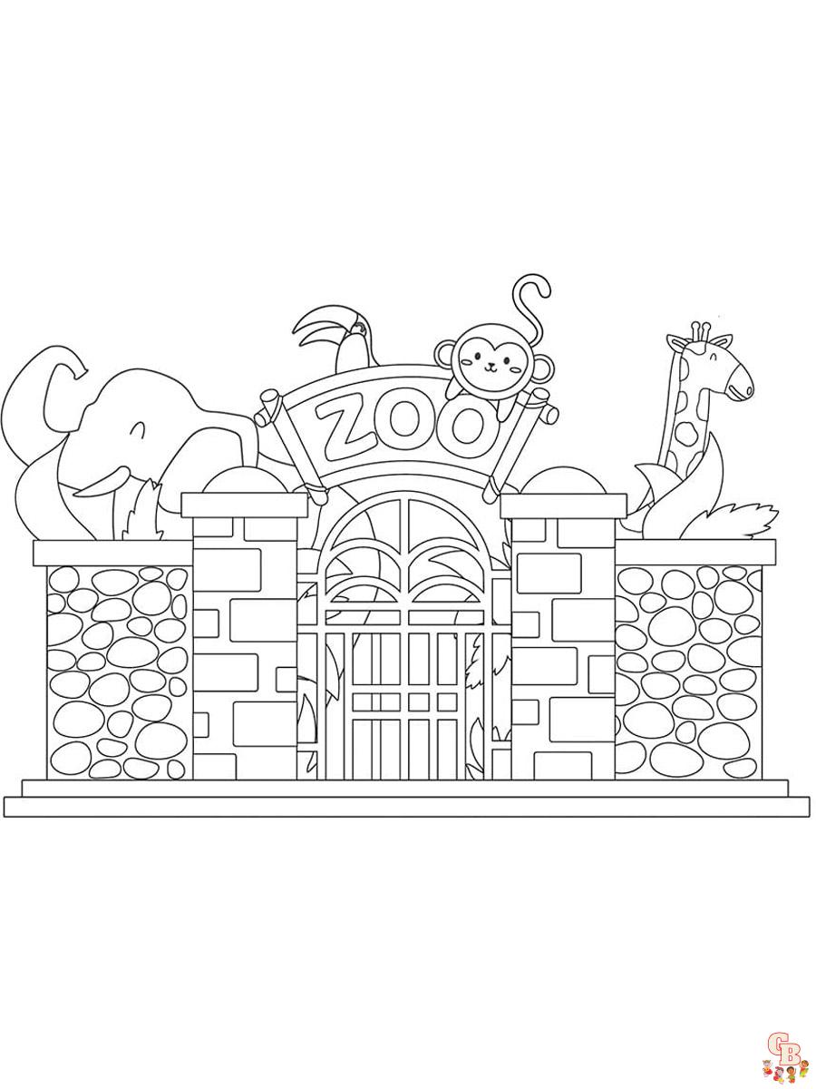 Zoo Coloring Pages 9