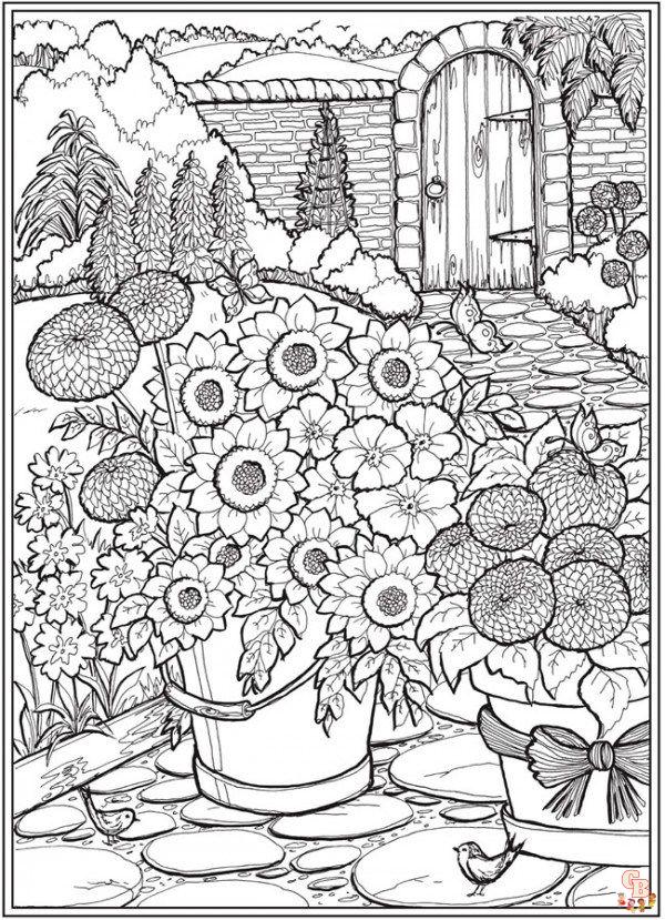 garden coloring pages 5