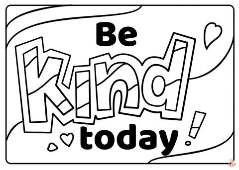 kindess coloring pages 11