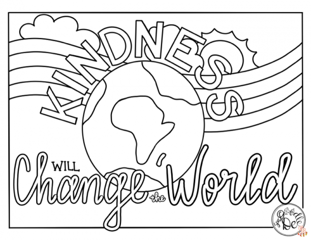 kindess coloring pages 5