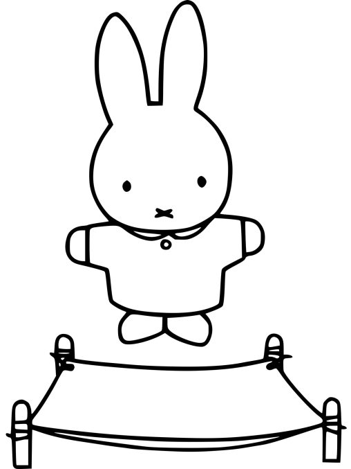 Miffy Coloring Pages Free Printable for kids