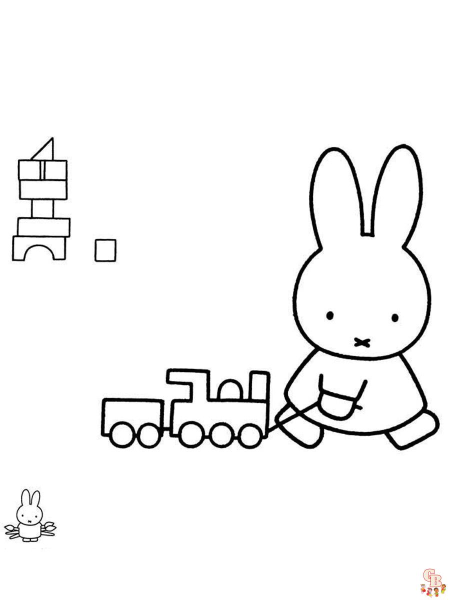 Miffy Coloring Pages