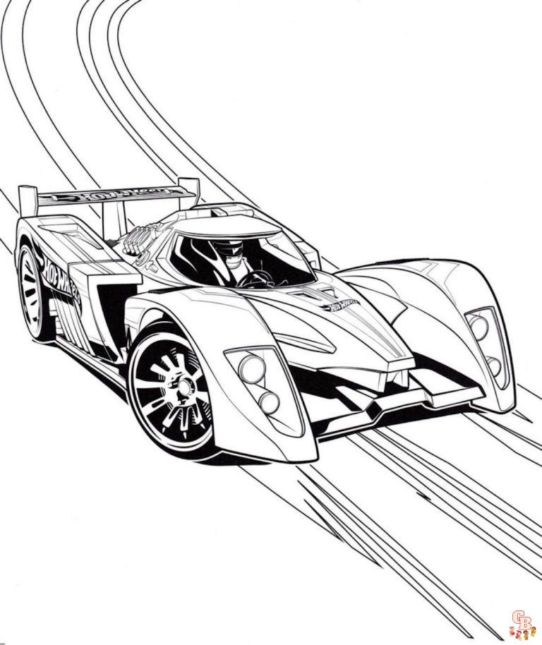 Race Car Coloring Pages - Free Printable Sheets for Kids