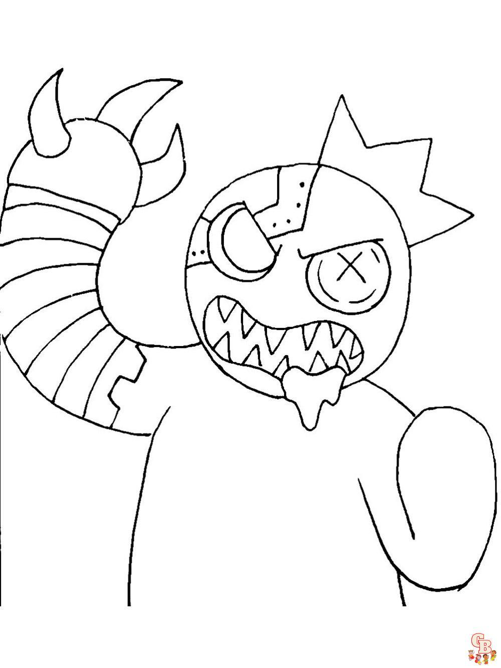rainbow friends coloring pages 39