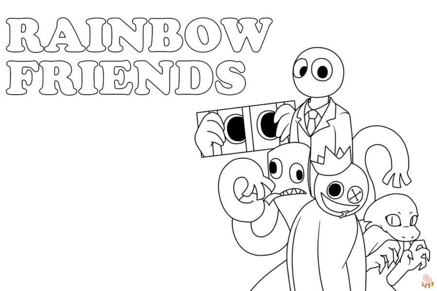 rainbow friends coloring pages 41