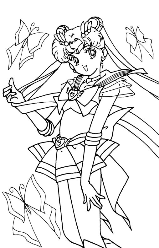 Free Printable Sailor Moon Coloring Pages