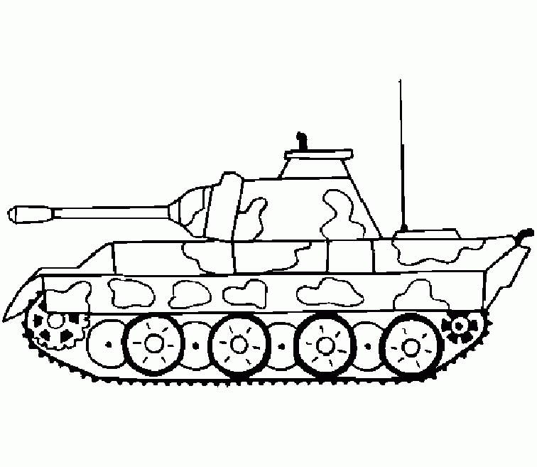 coloring military tanks pages