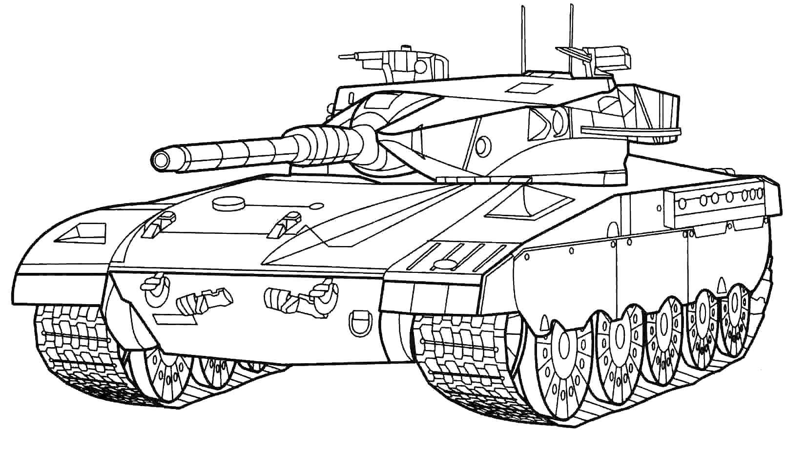 tank coloring pages 6