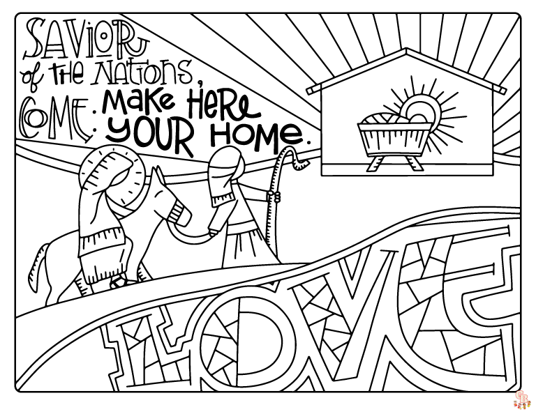 Advent Coloring Pages 3