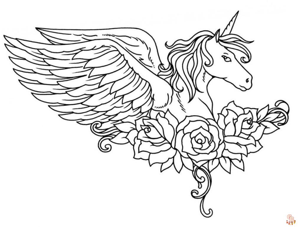 Alicorn Coloring Pages 1