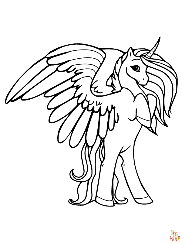 Alicorn Coloring Pages 2