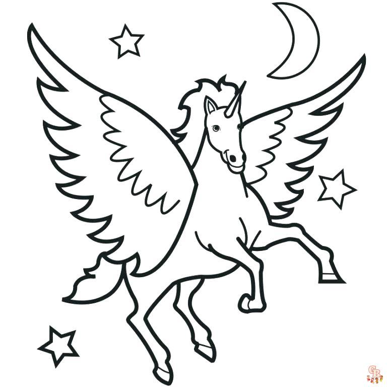 Alicorn Coloring Pages 4