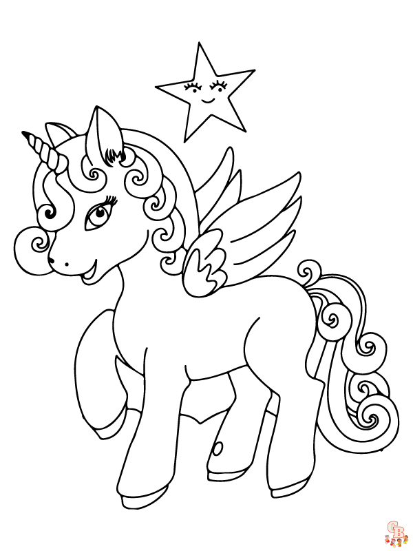 Alicorn Coloring Pages 4