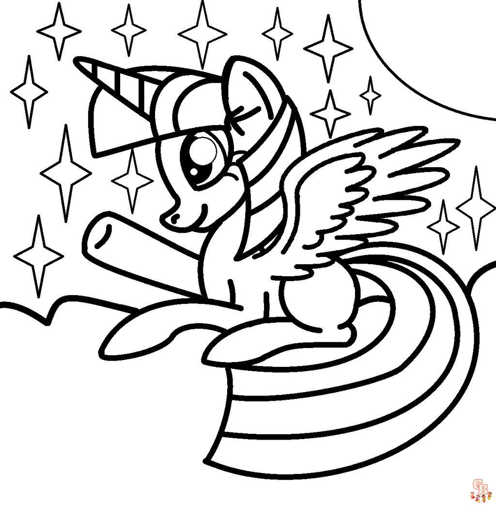 Alicorn Coloring Pages 5