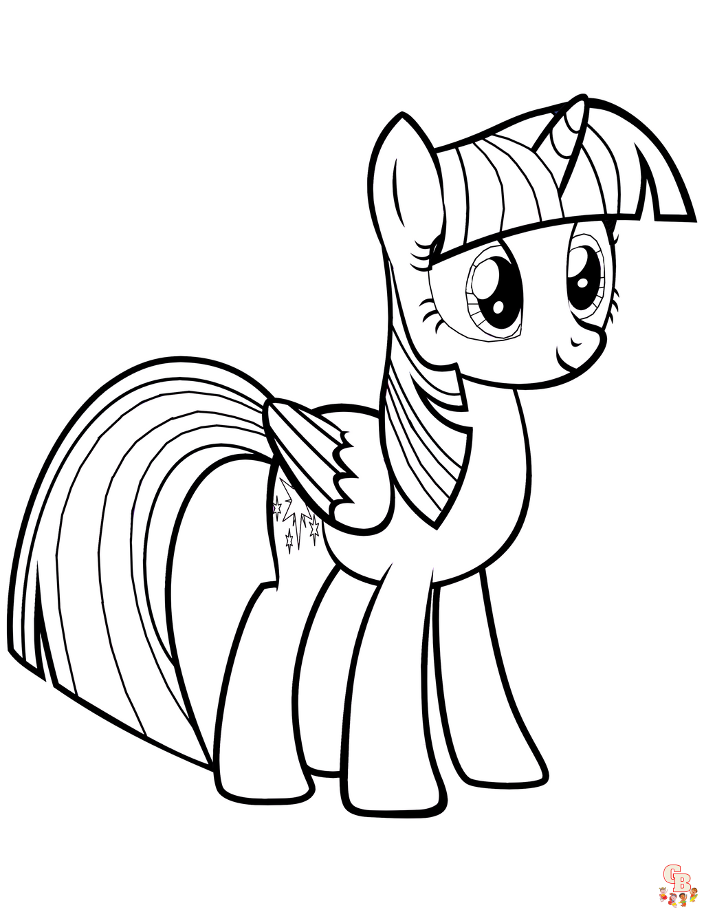 Alicorn Coloring Pages 5