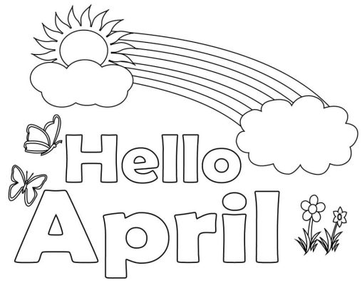 Welcome Spring with Delightful April Coloring Pages