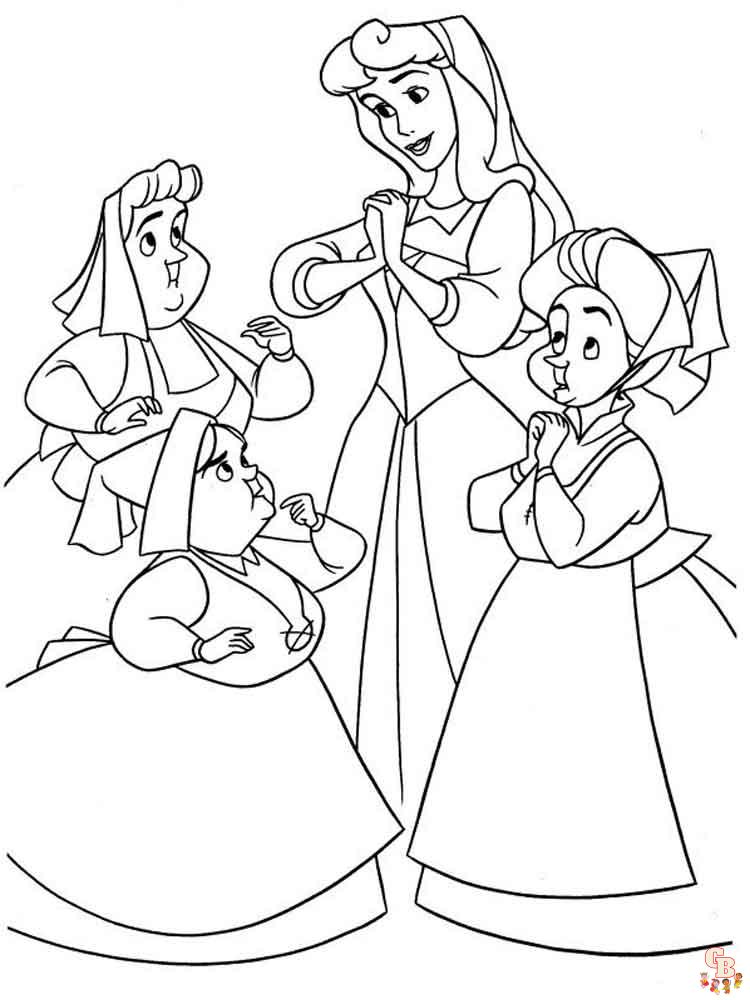 Aurora Coloring Pages 10