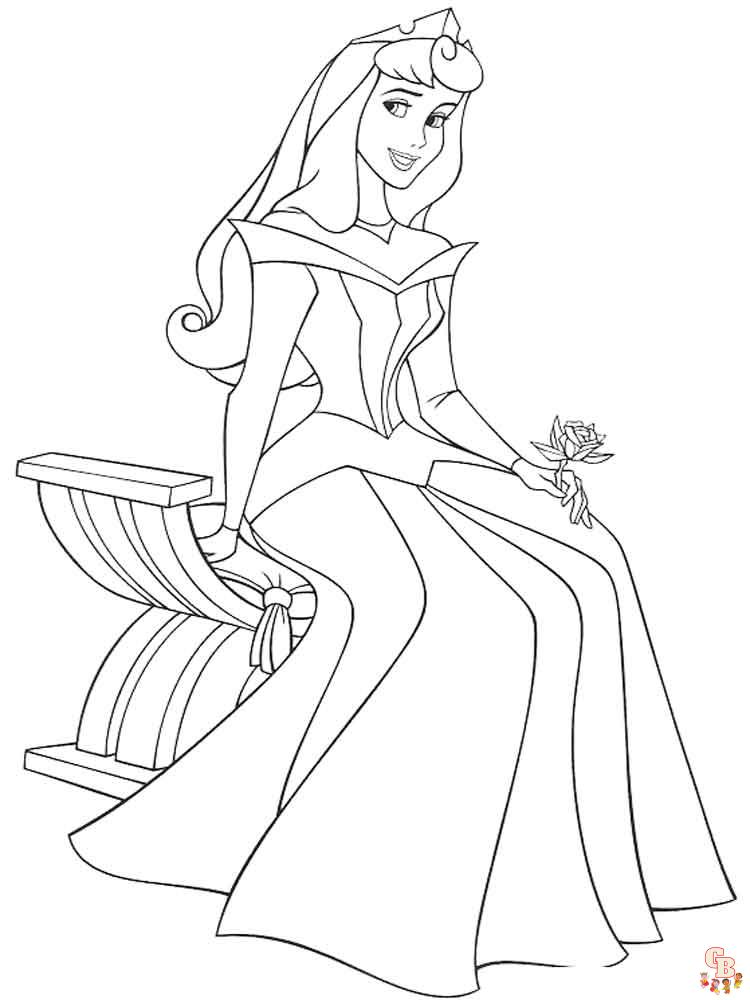 Aurora Coloring Pages 11
